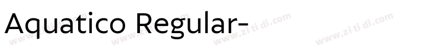 Aquatico Regular字体转换